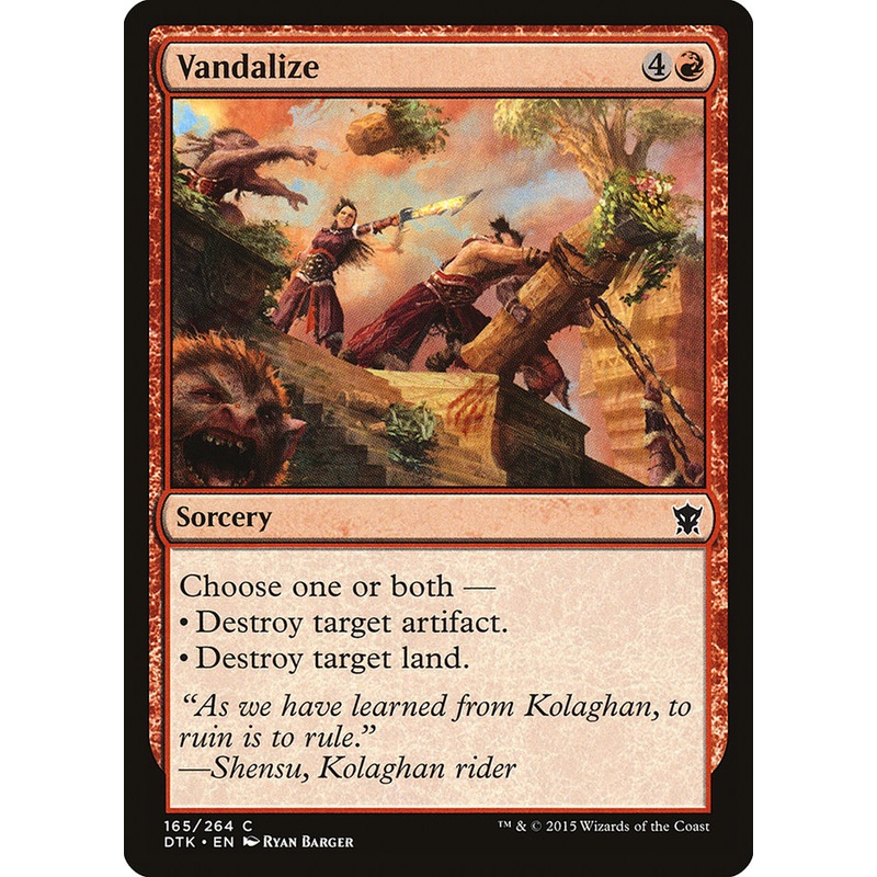 Vandalize [Dragons of Tarkir]