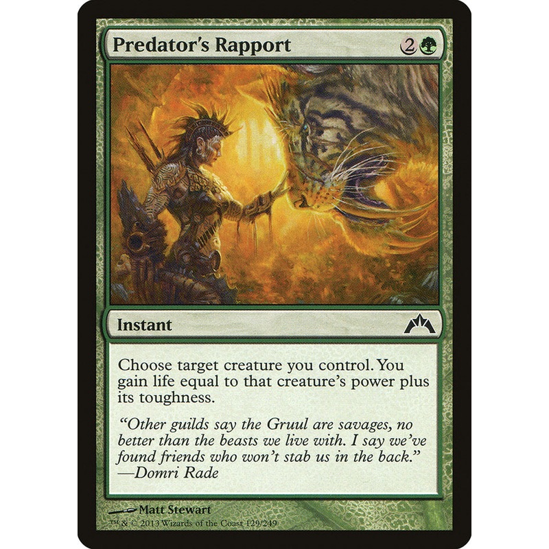 Predator's Rapport [Gatecrash]
