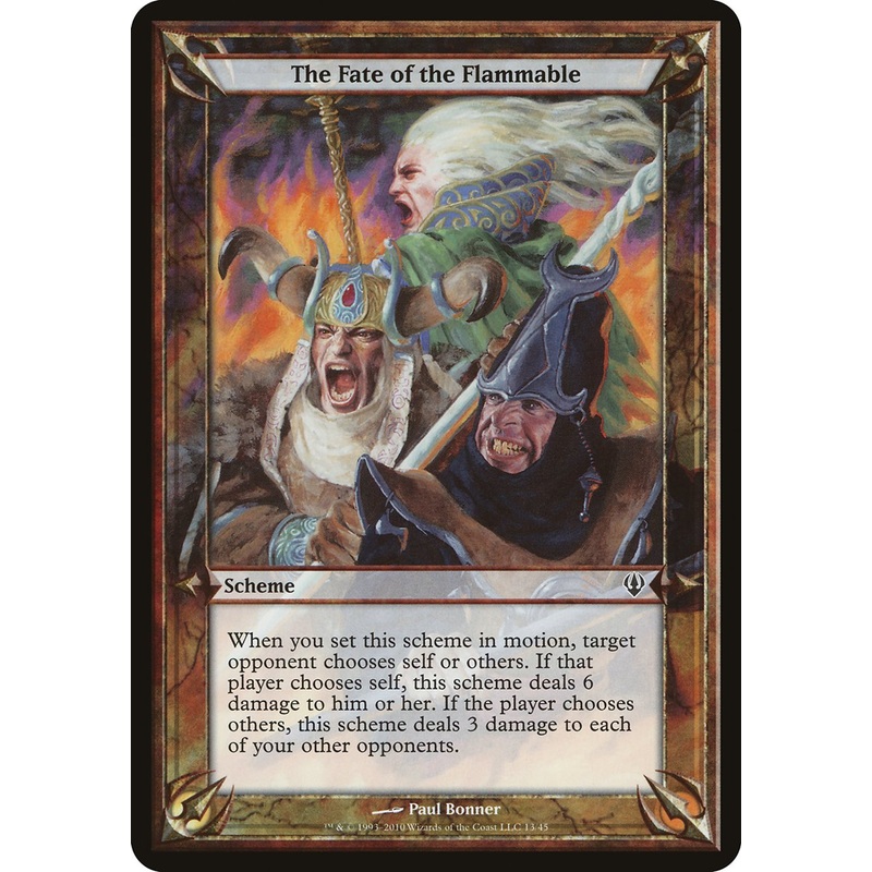 The Fate of the Flammable (Schemes) [Archenemy Schemes]