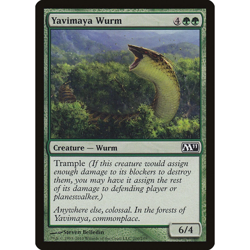 Yavimaya Wurm [Magic 2011]