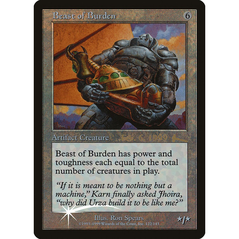 Beast of Burden [Urza's Legacy Promos]