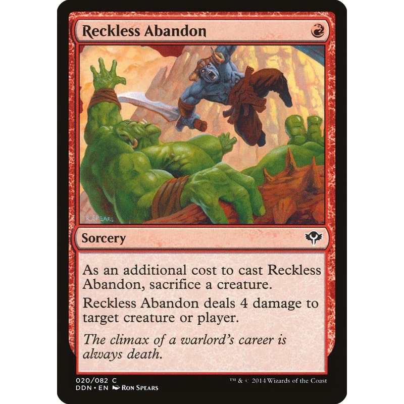 Reckless Abandon [Duel Decks: Speed vs. Cunning]