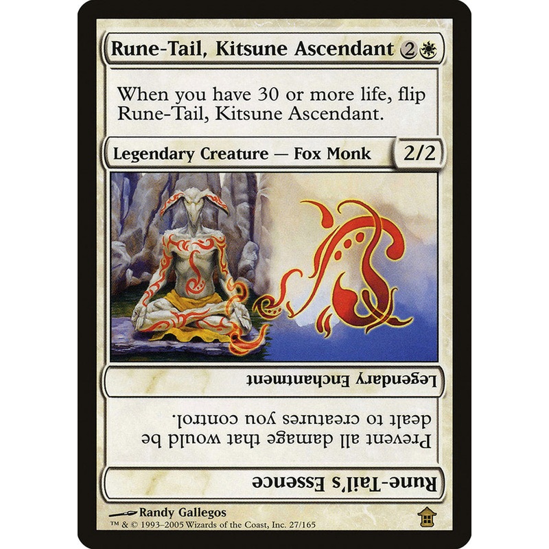 Rune-Tail, Kitsune Ascendant // Rune-Tail's Essence [Saviors of Kamigawa]