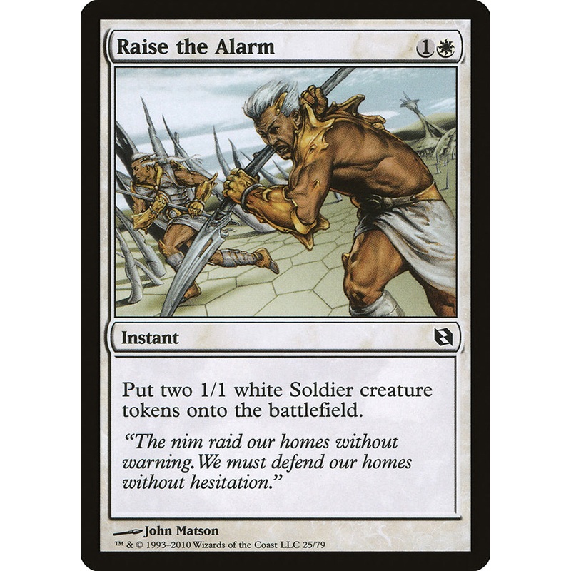 Raise the Alarm [Duel Decks: Elspeth vs. Tezzeret]