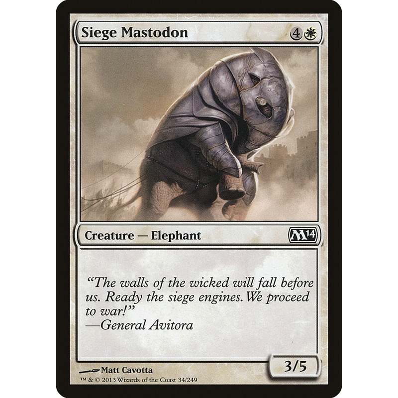 Siege Mastodon [Magic 2014]