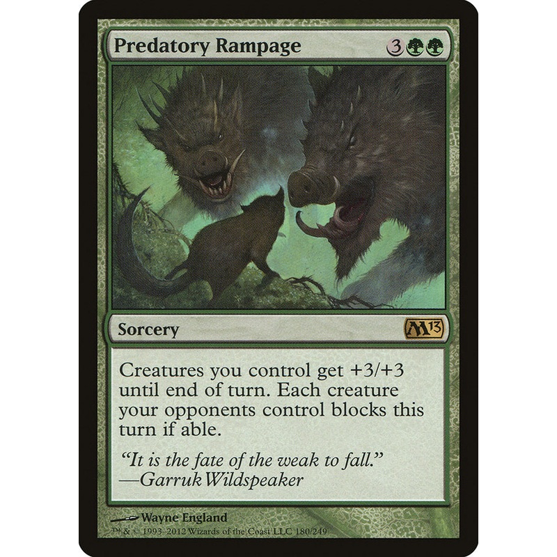 Predatory Rampage [Magic 2013]