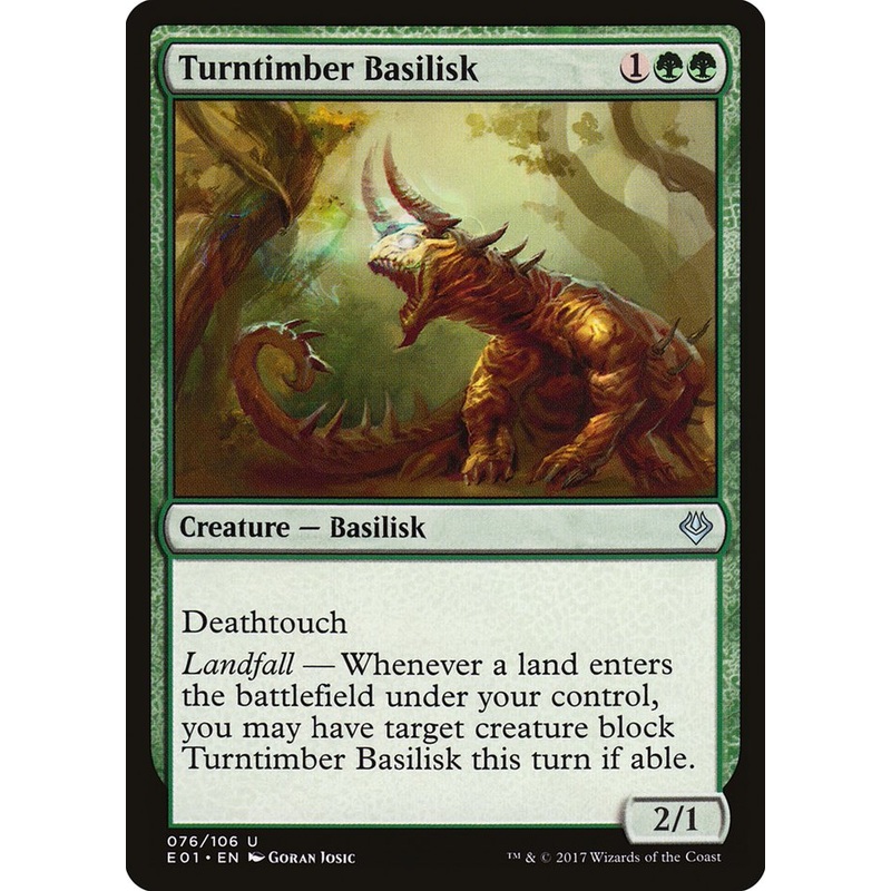 Turntimber Basilisk [Archenemy: Nicol Bolas]