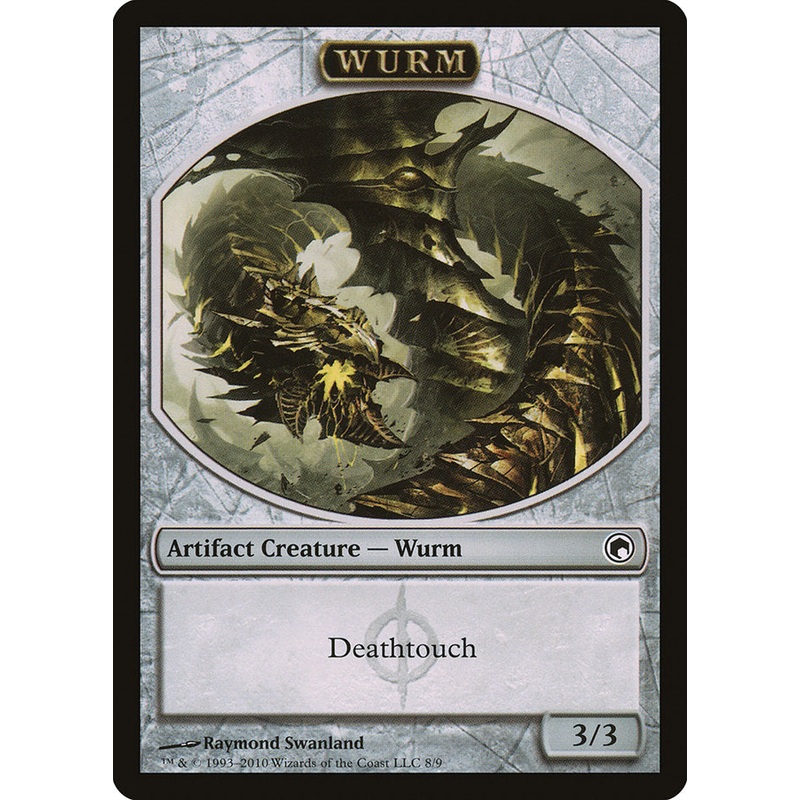 Wurm Token (8/9) [Scars of Mirrodin Tokens]