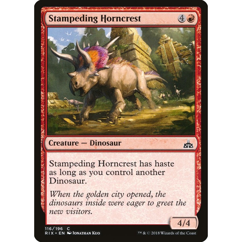 Stampeding Horncrest [Rivals of Ixalan]