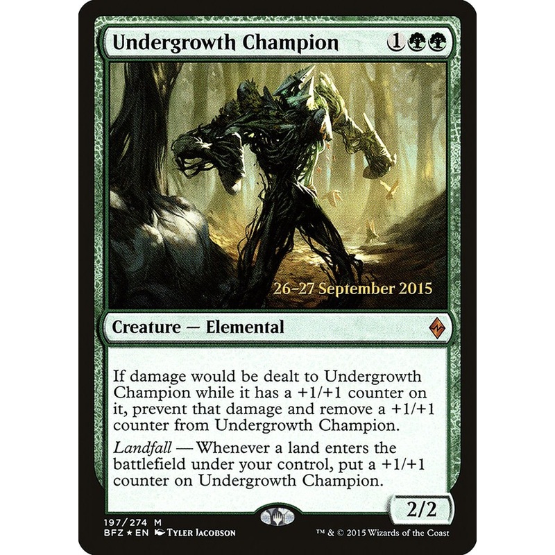 Undergrowth Champion [Battle for Zendikar Prerelease Promos]