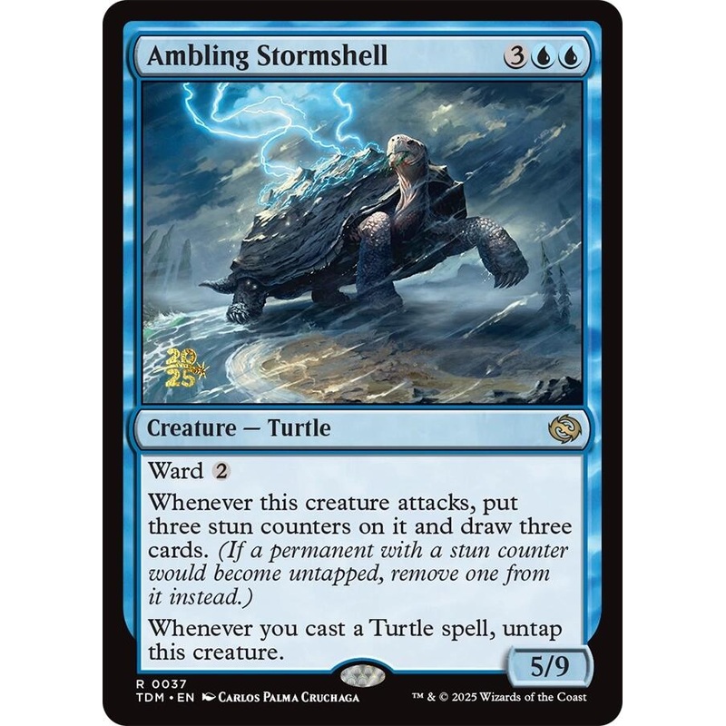 Ambling Stormshell [Tarkir: Dragonstorm Prerelease Promos]