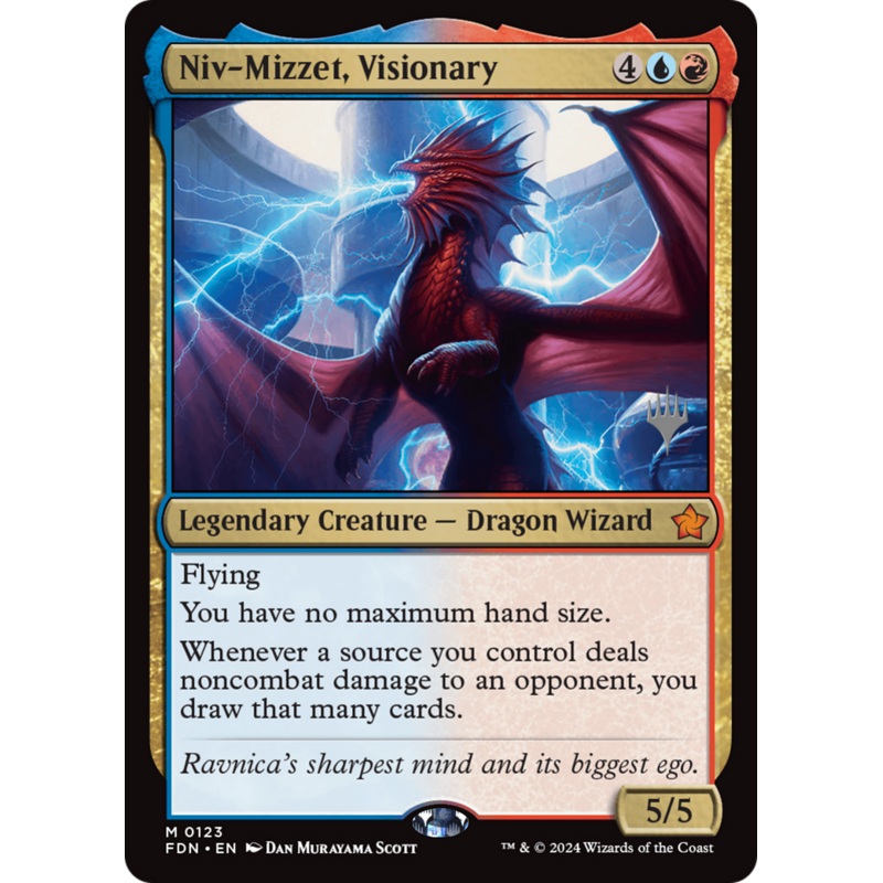 Niv-Mizzet, Visionary (Promo Pack) [Duskmourn: House of Horror Promos]