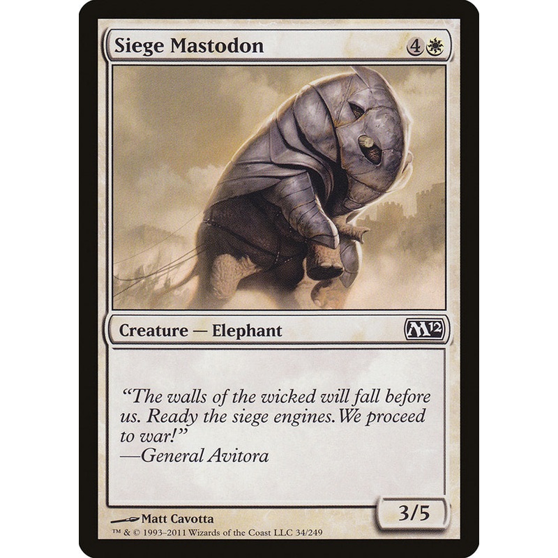 Siege Mastodon [Magic 2012]