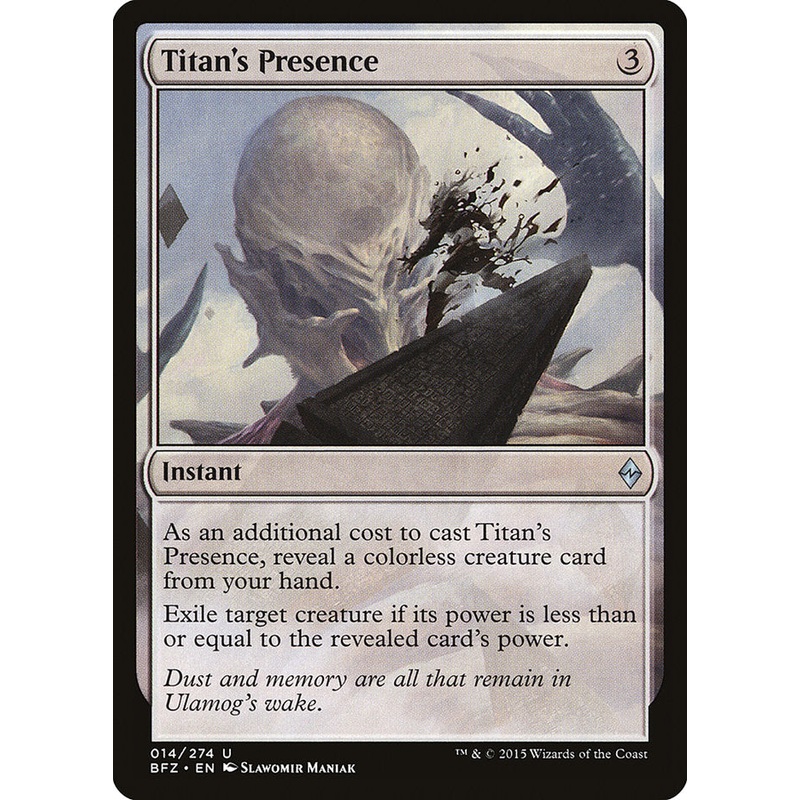Titan's Presence [Battle for Zendikar]