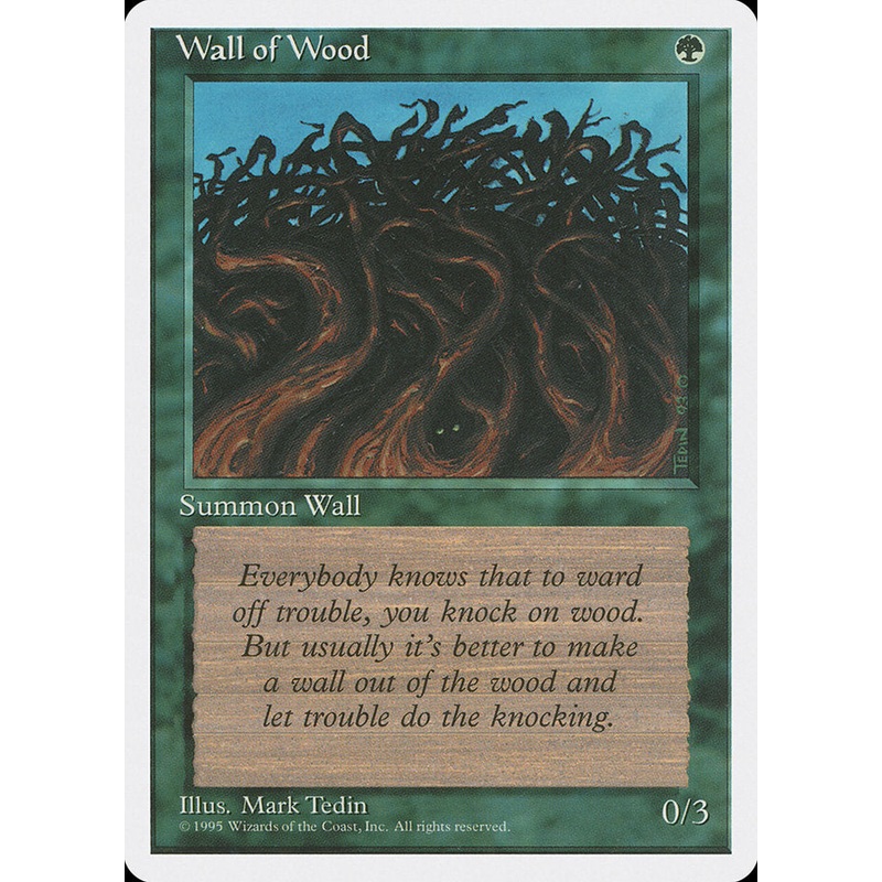 Wall of Wood [Fourth Edition]