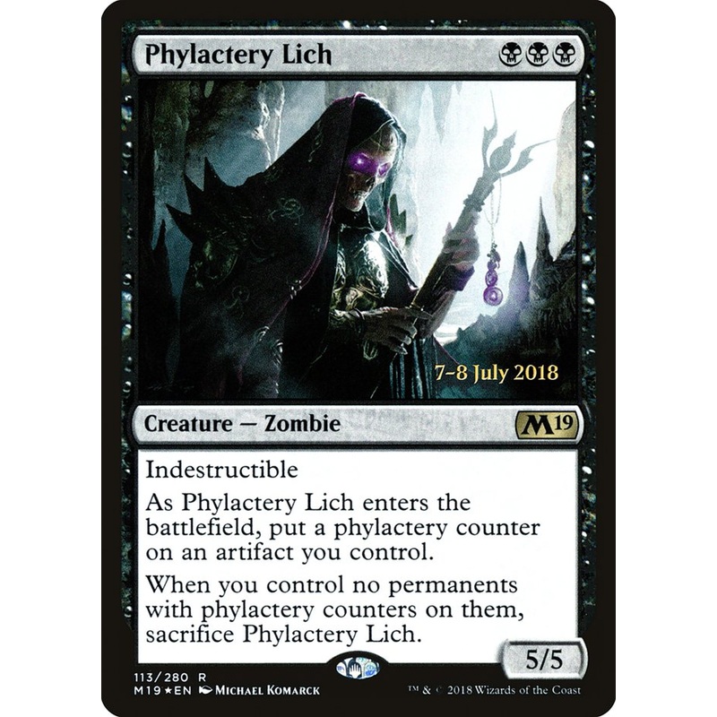 Phylactery Lich [Core Set 2019 Prerelease Promos]