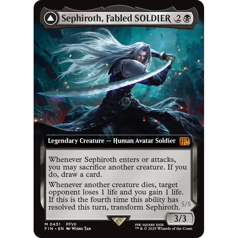 Sephiroth, Fabled SOLDIER // Sephiroth, One-Winged Angel (Extended Art) [FINAL FANTASY]