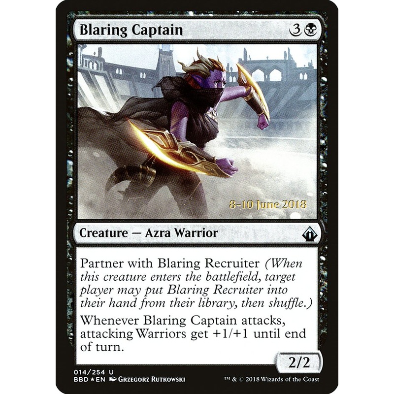 Blaring Captain (Prerelease) [Battlebond Promos]