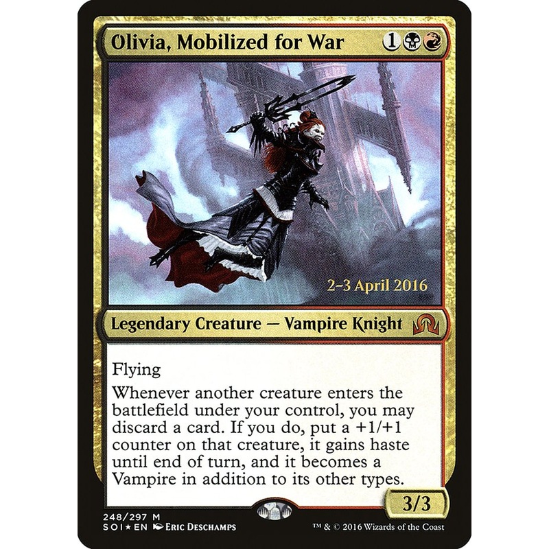 Olivia, Mobilized for War [Shadows over Innistrad Prerelease Promos]