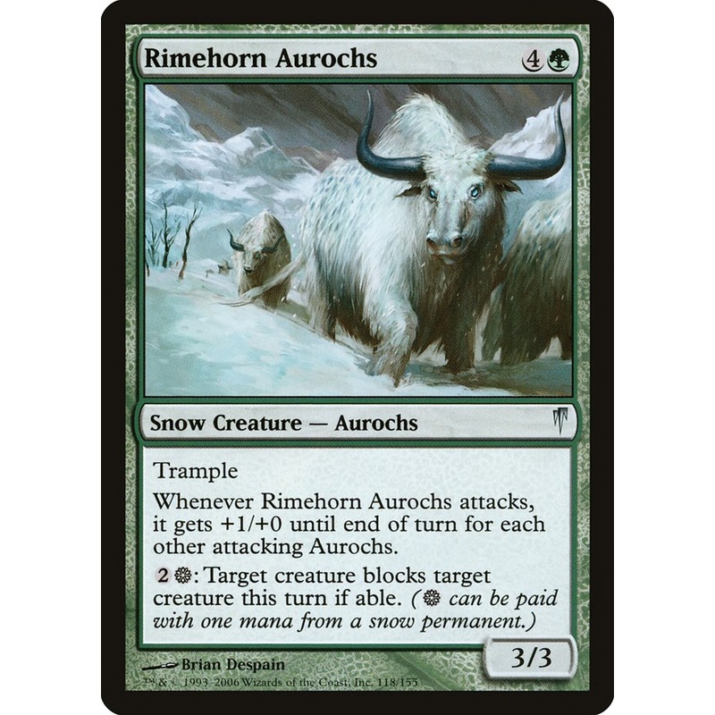 Rimehorn Aurochs [Coldsnap]