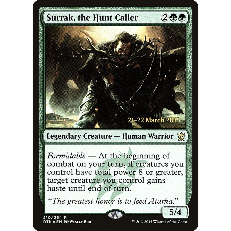 Surrak, the Hunt Caller [Dragons of Tarkir Prerelease Promos]