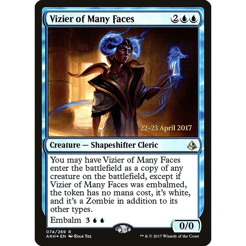 Vizier of Many Faces [Amonkhet Prerelease Promos]