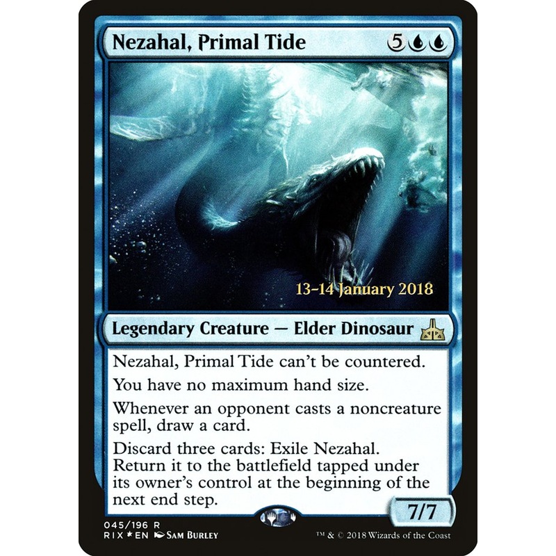 Nezahal, Primal Tide [Rivals of Ixalan Prerelease Promos]