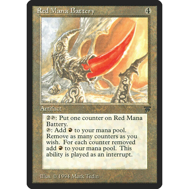 Red Mana Battery [Legends]