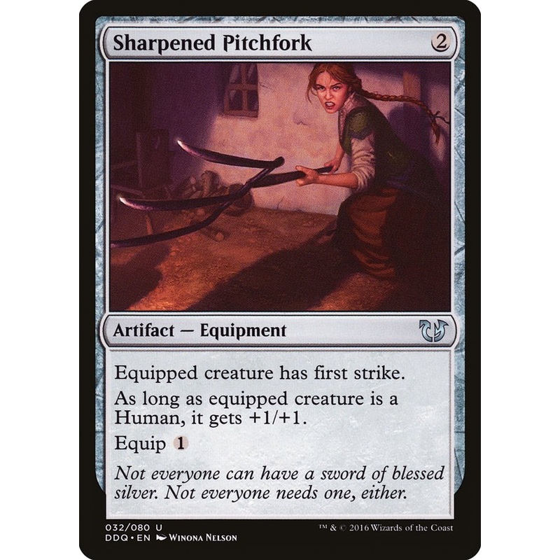 Sharpened Pitchfork [Duel Decks: Blessed vs. Cursed]