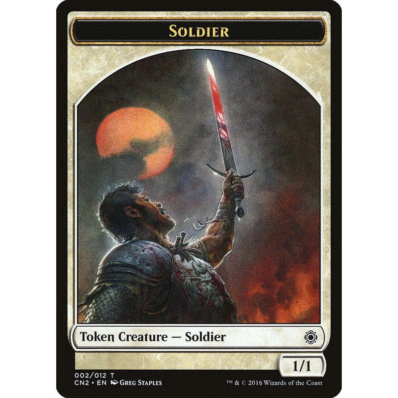 Soldier Token (002/012) [Conspiracy: Take the Crown Tokens]