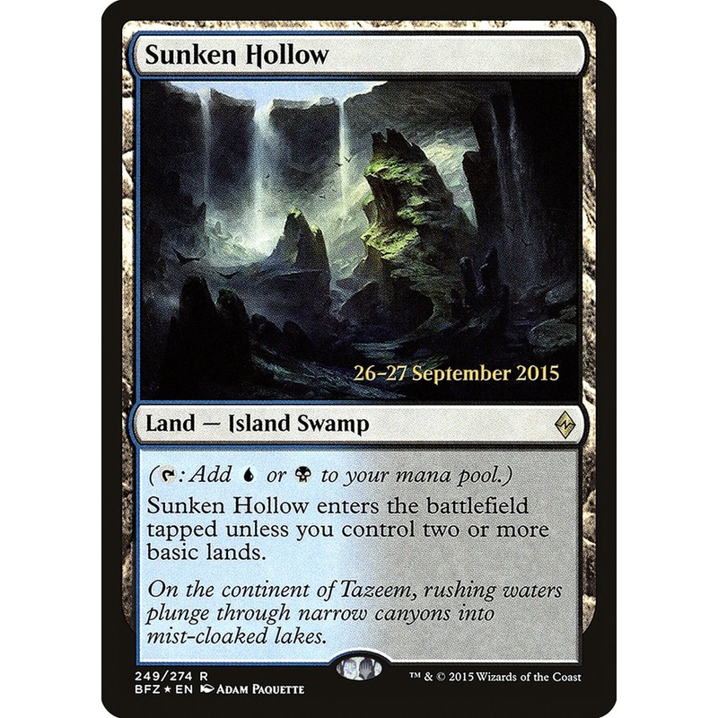 Sunken Hollow [Battle for Zendikar Prerelease Promos]
