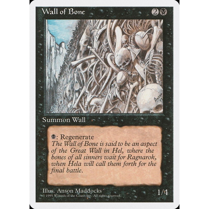 Wall of Bone [Fourth Edition]