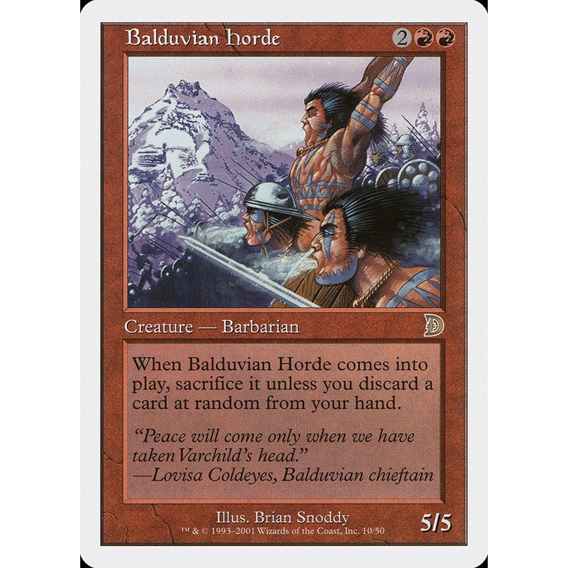 Balduvian Horde [Deckmasters]