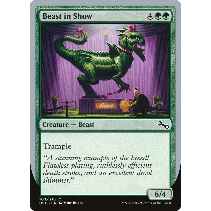 Beast in Show ("A stunning example...") [Unstable]