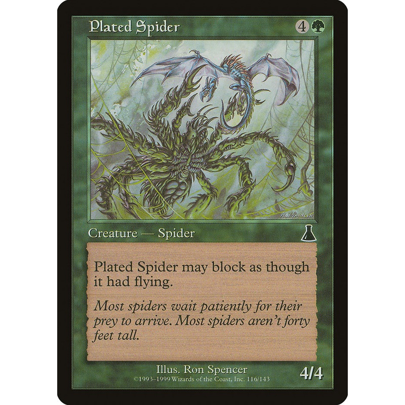 Plated Spider [Urza's Destiny]