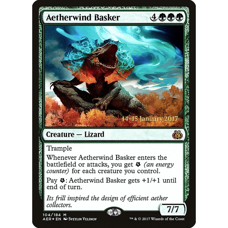 Aetherwind Basker [Aether Revolt Prerelease Promos]