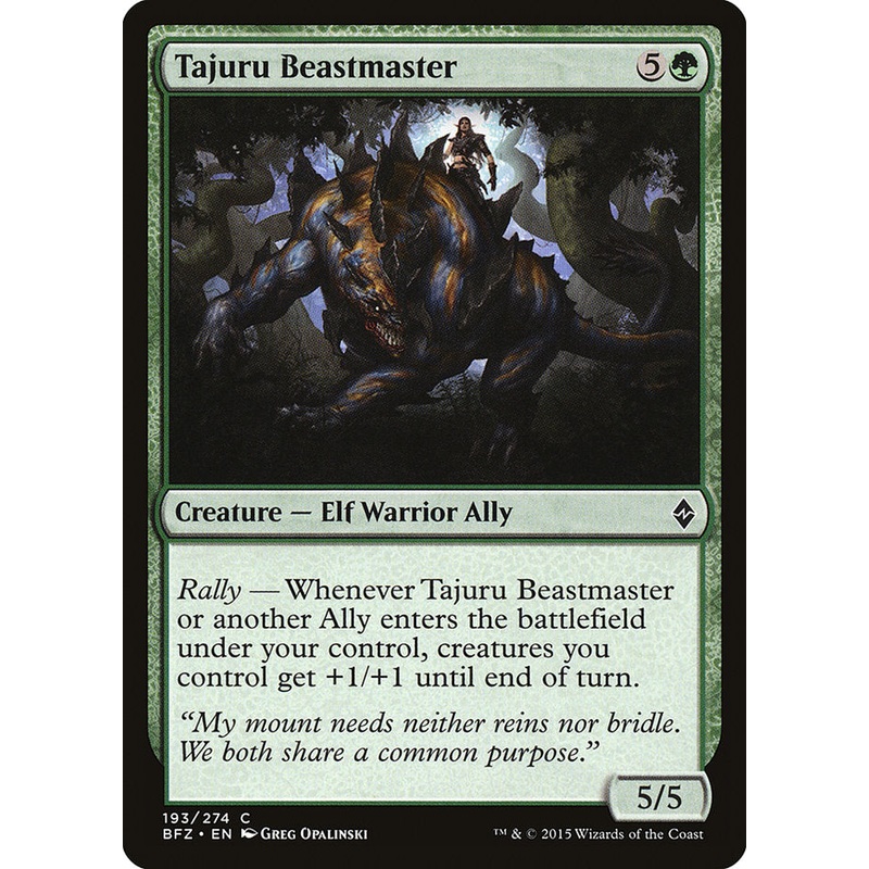 Tajuru Beastmaster [Battle for Zendikar]