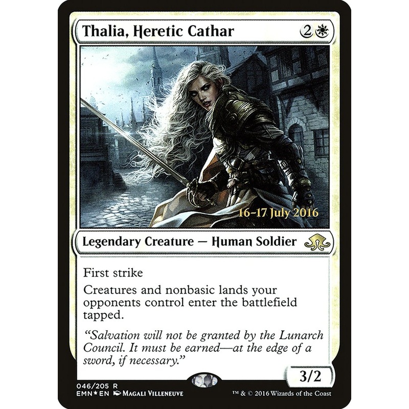 Thalia, Heretic Cathar [Eldritch Moon Prerelease Promos]