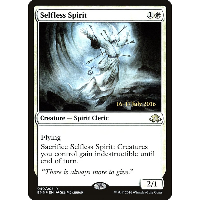 Selfless Spirit [Eldritch Moon Prerelease Promos]