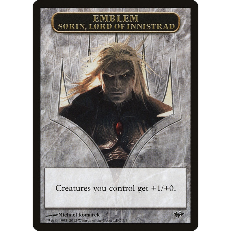 Sorin, Lord of Innistrad Emblem [Dark Ascension Tokens]