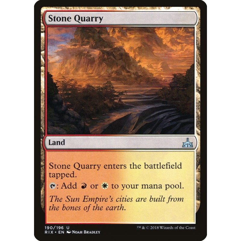 Stone Quarry [Rivals of Ixalan]