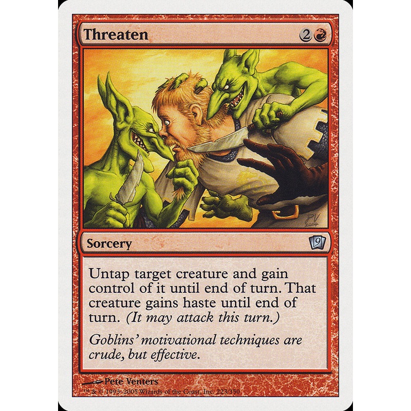 Threaten [Ninth Edition]