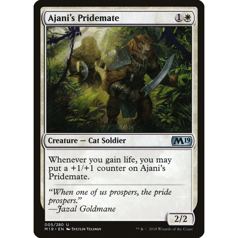 Ajani's Pridemate [Core Set 2019]