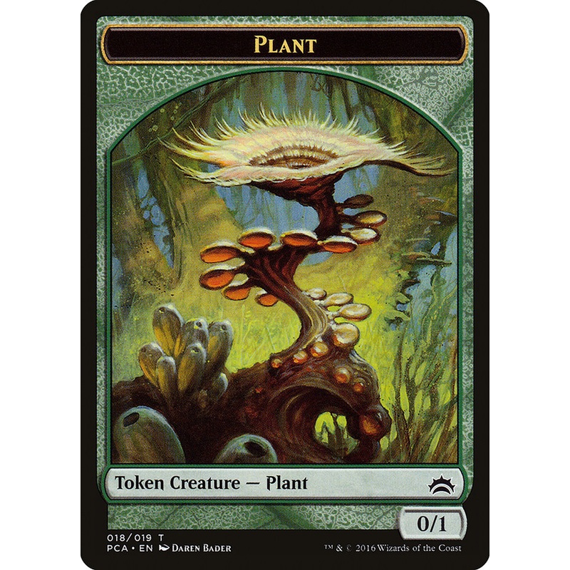 Plant // Ooze (016) Double-Sided Token [Planechase Anthology Tokens]