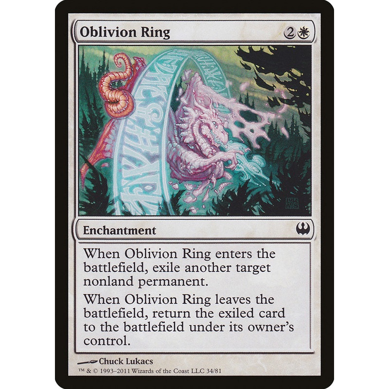 Oblivion Ring [Duel Decks: Knights vs. Dragons]