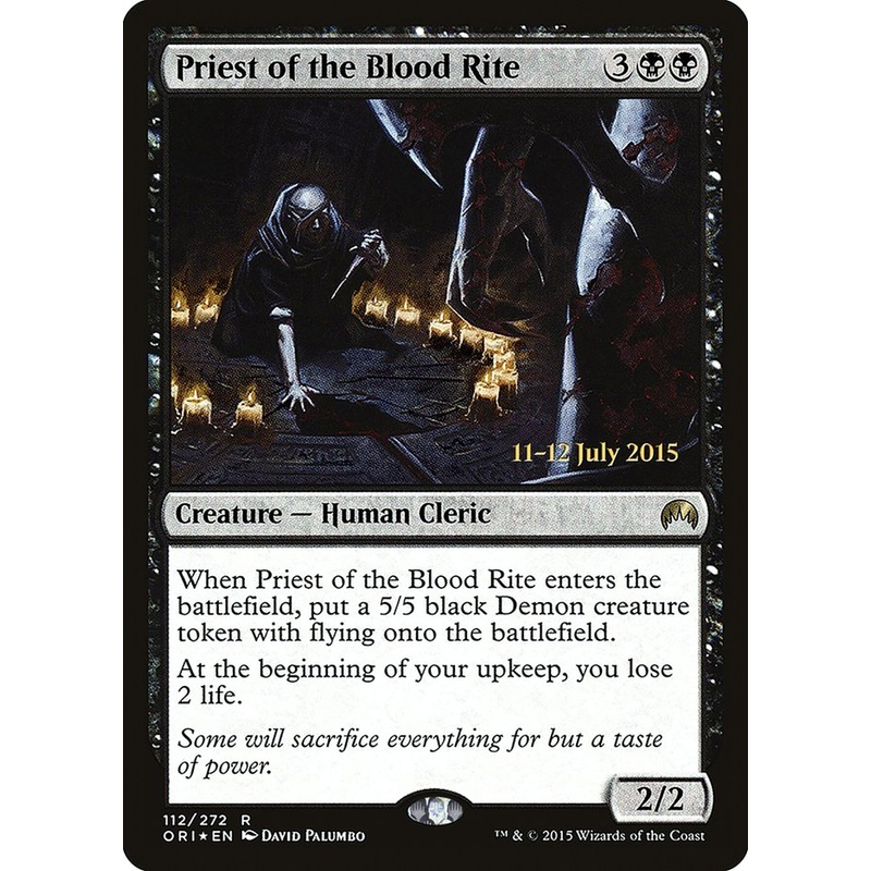 Priest of the Blood Rite [Magic Origins Prerelease Promos]