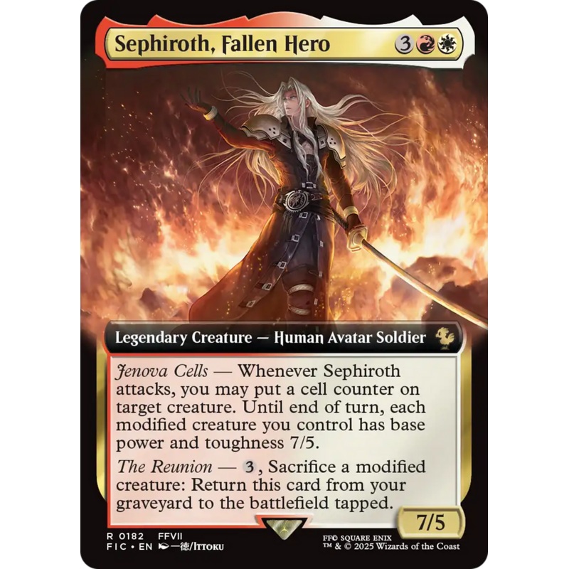 Sephiroth, Fallen Hero (Extended Art) [FINAL FANTASY Commander]