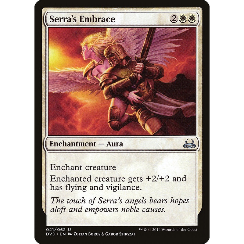 Serra's Embrace (Divine vs. Demonic) [Duel Decks Anthology]