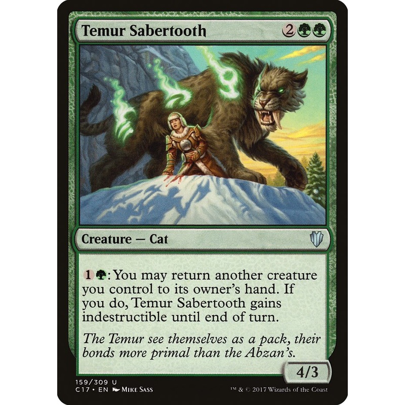 Temur Sabertooth [Commander 2017]