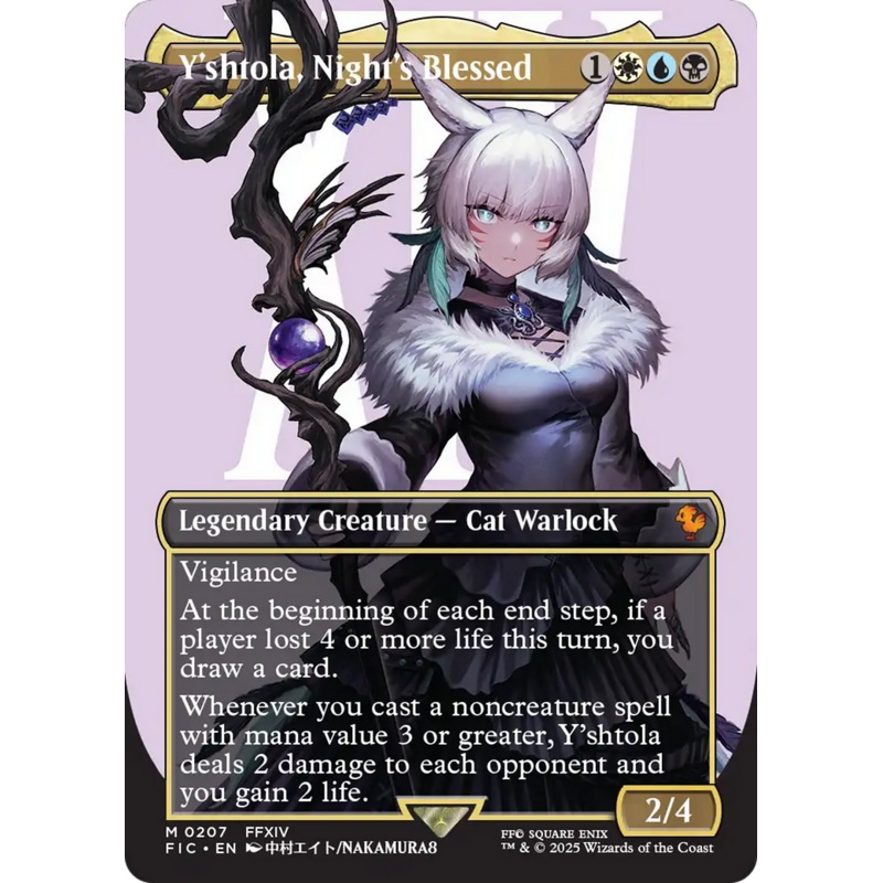Y'shtola, Night's Blessed (Borderless) (Surge Foil) [FINAL FANTASY Commander]
